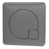 Arezzo Modern Gun Metal Grey Square Flush Plate - 70 X 70mm