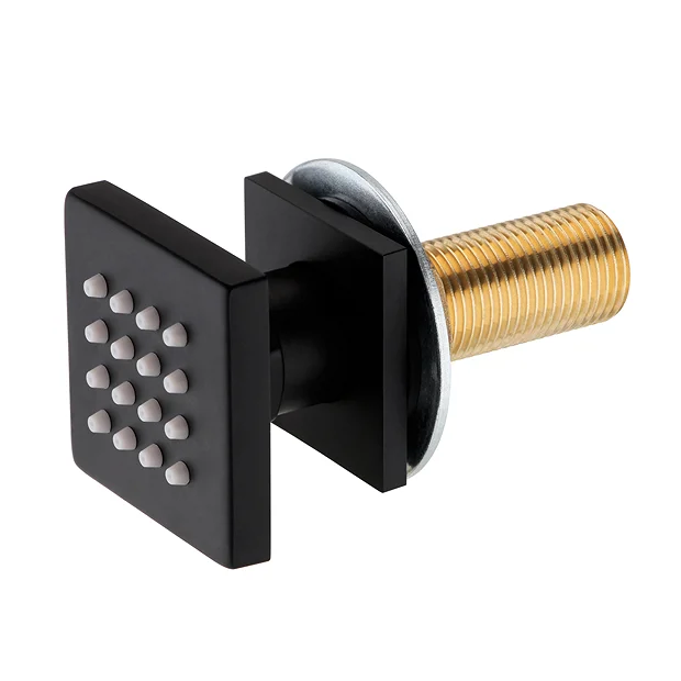 Arezzo Matt Black Body Jet - 1 X Slim Square Jet 1 Arezzo Matt Black Body Jet - 1 X Slim Square Jet