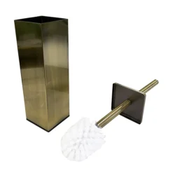 Arezzo Square Toilet Brush Antique Brass