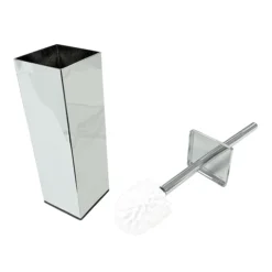 Arezzo Square Toilet Brush Chrome