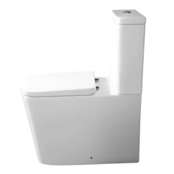 Arezzo Square BTW Close Coupled Rimless Toilet With Soft Close Seat -Bathroom Furniture Store azssqbtwcc d1