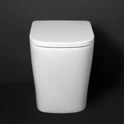 Arezzo Square BTW Rimless Toilet With Soft Close Seat 9 Arezzo Square BTW Rimless Toilet With Soft Close Seat -Bathroom Furniture Store azssqbtwp d2