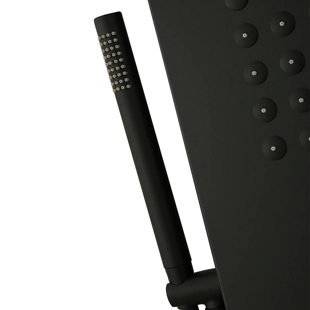 Arezzo Shower Tower Panel - Matt Black (Thermostatic) 3 Arezzo Shower Tower Panel - Matt Black (Thermostatic) - Image 3