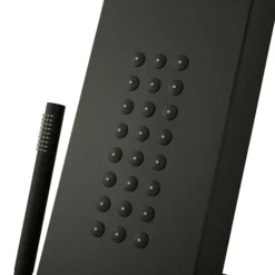 Arezzo Shower Tower Panel - Matt Black (Thermostatic) 11 Arezzo Shower Tower Panel - Matt Black (Thermostatic) -Bathroom Furniture Store azstp5mb d4