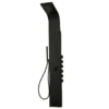 Arezzo Shower Tower Panel - Matt Black (Thermostatic)