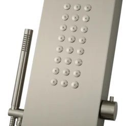 Arezzo Shower Tower Panel - Stainless Steel (Thermostatic) 11 Arezzo Shower Tower Panel - Stainless Steel (Thermostatic) -Bathroom Furniture Store azstp5ss d5