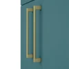 Arezzo 500 Matt Green Floor Standing Vanity Unit With Brushed Brass Handles