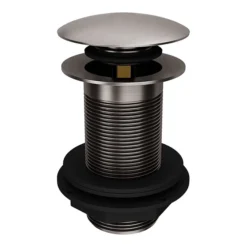 Arezzo Gunmetal Grey Unslotted Click Clack Basin Waste