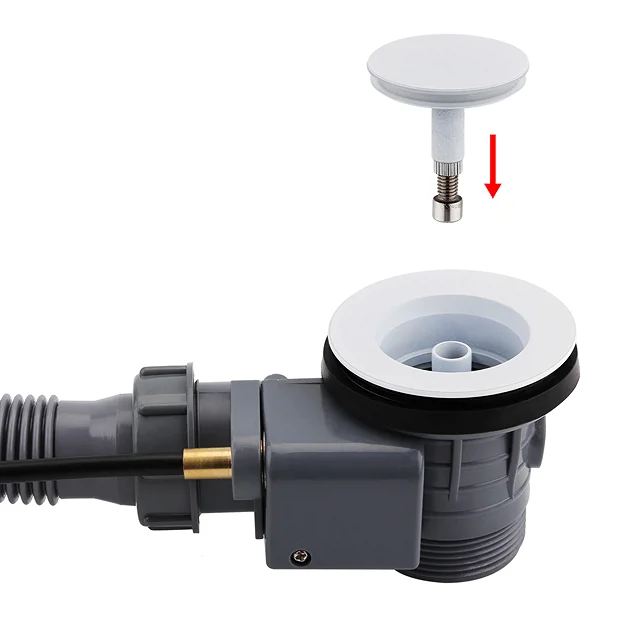 Arezzo Matt White Bath Pop-up Waste & Overflow 1 Arezzo Matt White Bath Pop-up Waste & Overflow