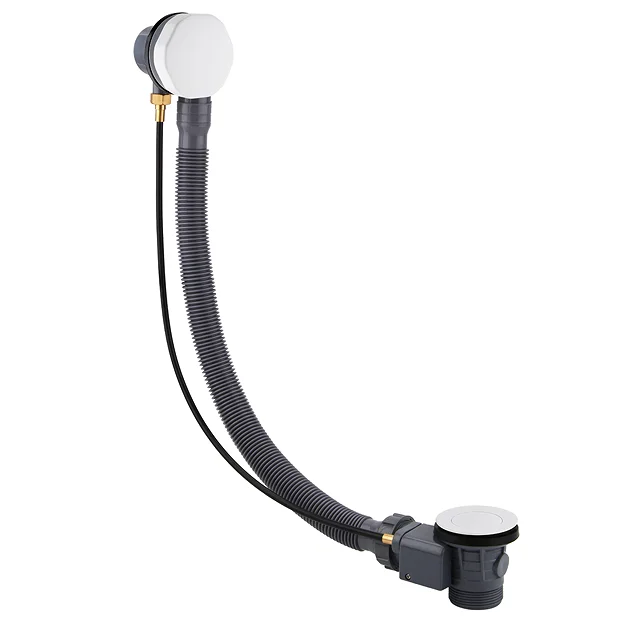 Arezzo Matt White Bath Pop-up Waste & Overflow 2 Arezzo Matt White Bath Pop-up Waste & Overflow - Image 2