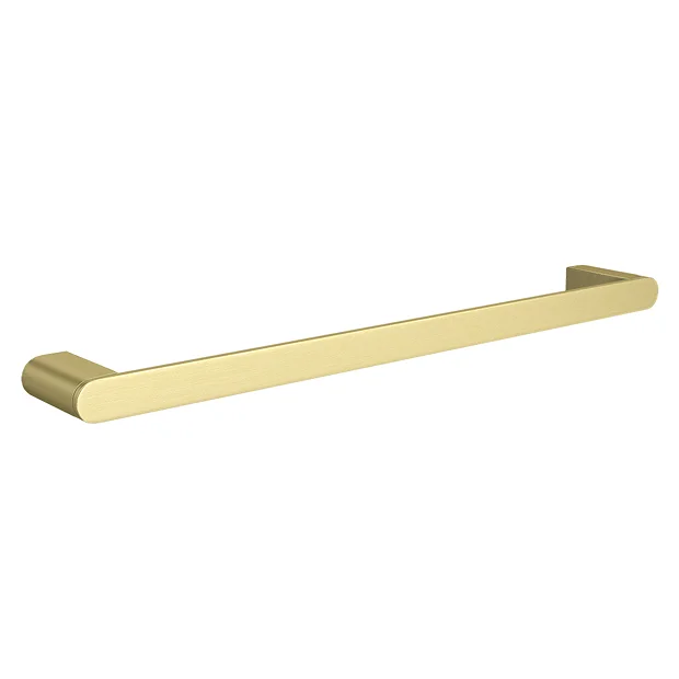 Arezzo Brushed Brass 500mm Wall Mounted Towel Rail 1 Arezzo Brushed Brass 500mm Wall Mounted Towel Rail