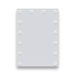 Arezzo Bulb 500 X 700mm LED Illuminated Mirror With Motion Sensor + Anti-Fog -Bathroom Furniture Store bm001 d1