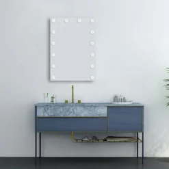 Arezzo Bulb 500 X 700mm LED Illuminated Mirror With Motion Sensor + Anti-Fog -Bathroom Furniture Store bm001 d3