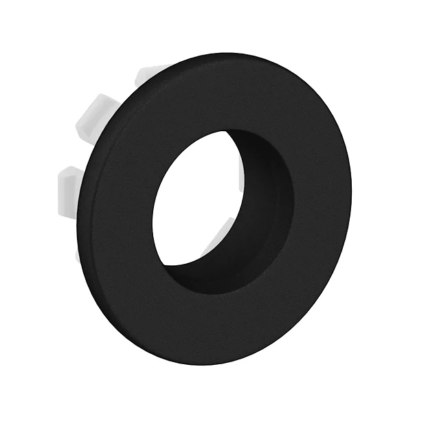 Arezzo Matt Black Brass Basin Overflow Cover Insert Hole Trim 2 Arezzo Matt Black Brass Basin Overflow Cover Insert Hole Trim - Image 2