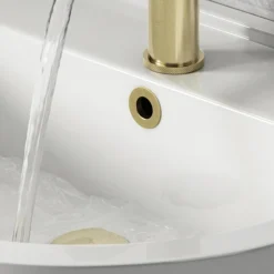 Arezzo Brushed Brass Basin Overflow Cover Insert Hole Trim 5 Arezzo Brushed Brass Basin Overflow Cover Insert Hole Trim -Bathroom Furniture Store boc01ebbd2