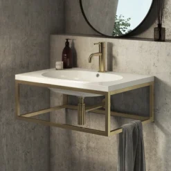 Arezzo Brushed Brass Round Basin Bottle Trap