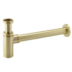 Arezzo Brushed Brass Round Basin Bottle Trap -Bathroom Furniture Store bt02bb nd1
