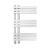 Arezzo Chrome 800 X 500mm 9 Bars Designer Heated Towel Rail