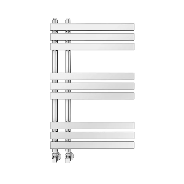 Arezzo Chrome 800 X 500mm 9 Bars Designer Heated Towel Rail 1 Arezzo Chrome 800 X 500mm 9 Bars Designer Heated Towel Rail