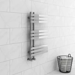 Arezzo Chrome 800 X 500mm 9 Bars Designer Heated Towel Rail 5 Arezzo Chrome 800 X 500mm 9 Bars Designer Heated Towel Rail -Bathroom Furniture Store c8x500b9af detail1