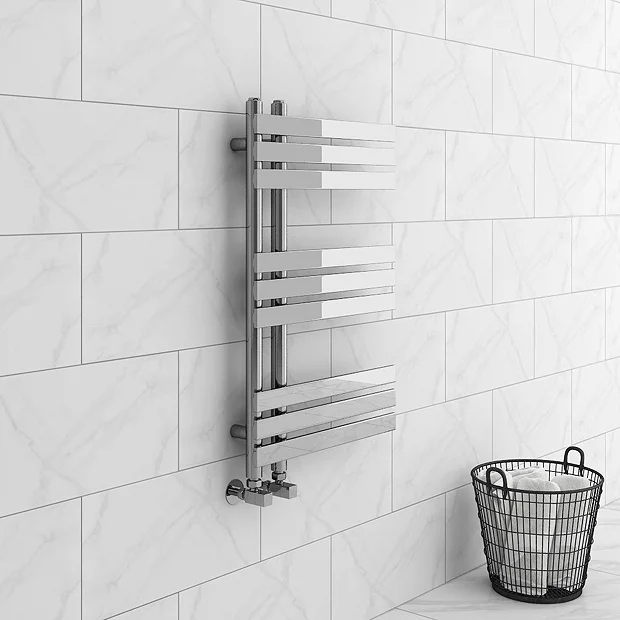 Arezzo Chrome 800 X 500mm 9 Bars Designer Heated Towel Rail 3 Arezzo Chrome 800 X 500mm 9 Bars Designer Heated Towel Rail - Image 3