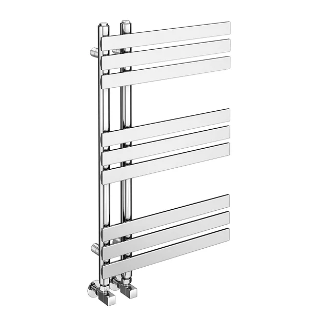 Arezzo Chrome 800 X 500mm 9 Bars Designer Heated Towel Rail 2 Arezzo Chrome 800 X 500mm 9 Bars Designer Heated Towel Rail - Image 2
