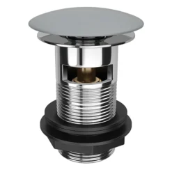 Arezzo Matt Grey Ceramic Slotted Click Clack Basin Waste