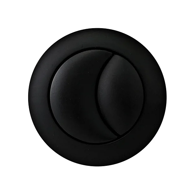 Arezzo Matt Black Push Button For Close Coupled Cisterns 2 Arezzo Matt Black Push Button For Close Coupled Cisterns - Image 2