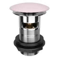 Arezzo Matt Pink Ceramic Slotted Click Clack Basin Waste