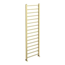 Arezzo 1600 X 500mm Brushed Brass Straight Heated Towel Rail