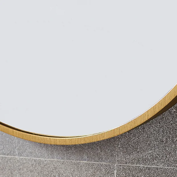 Arezzo Brushed Brass 500 X 800mm Capsule Mirror 1 Arezzo Brushed Brass 500 X 800mm Capsule Mirror
